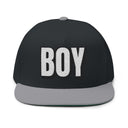 Hats One size / Black/Grey INTO: BOY Embroidered Flat Bill Cap – Kink Hat for Submissive Roles, Leather Lads & Service-Oriented Play LEATHERDADDY BATOR