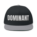 Hats One size / Black/Grey INTO: DOMINANT Embroidered Flat Bill Cap – Kink Hat for Tops, D-Types & Commanding Presence LEATHERDADDY BATOR