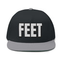 Hats One size / Black/Grey INTO: FEET Embroidered Flat Bill Cap – Kink Hat for Foot Fetishists, Worshippers & Queer Sole Seekers LEATHERDADDY BATOR