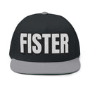 Hats One size / Black/Grey INTO: FISTER Embroidered Flat Bill Cap – Kink Hat for Experienced Tops, Queer Dominants & Deep Play Practitioners LEATHERDADDY BATOR
