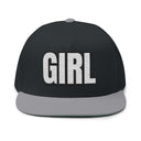 Hats One size / Black/Grey INTO: GIRL Embroidered Flat Bill Cap – Kink Hat for Submissive Femmes, Leather Girls & Powerfully Playful Babes LEATHERDADDY BATOR