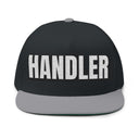 Hats One size / Black/Grey INTO: HANDLER Embroidered Flat Bill Cap – Kink Hat for Pup Play Handlers, D-Types & Supportive Leaders LEATHERDADDY BATOR