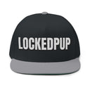 Hats One size / Black/Grey INTO: LOCKEDPUP Embroidered Flat Bill Cap – Kink Hat for Chaste Pups, Obedient Subs & Playful Power Exchange LEATHERDADDY BATOR