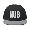 Hats One size / Black/Grey INTO: NUB Embroidered Flat Bill Cap – Kink Hat for Chastity Subs, Shrinked D*s, & Total Denial Devotees LEATHERDADDY BATOR