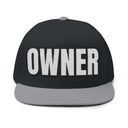 Hats One size / Black/Grey INTO: OWNER Embroidered Flat Bill Cap – Kink Hat for Dominants, D-Types & Power Exchange Authority LEATHERDADDY BATOR