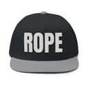 Hats One size / Black/Grey INTO: ROPE Embroidered Flat Bill Cap – Kink Hat for Rope Tops, Rope Bottoms & Shibari Enthusiasts LEATHERDADDY BATOR
