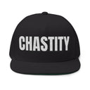Hats One size / Black INTO: CHASTITY Embroidered Flat Bill Cap – Kink Hat for Caged Subs, Keyholder Dynamics & Erotic Denial Enthusiasts LEATHERDADDY BATOR