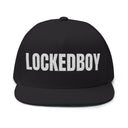 Hats One size / Black INTO: LOCKEDBOY Embroidered Flat Bill Cap – Chastity Kink Hat for Proud Subs LEATHERDADDY BATOR