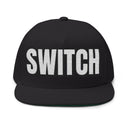 Hats One size / Black INTO: SWITCH Embroidered Flat Bill Cap – Versatile Kink Hat for Tops, Bottoms & Everyone In Between LEATHERDADDY BATOR