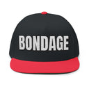 Hats One size / Black/Red INTO: BONDAGE Embroidered Flat Bill Cap – Kink Hat for Rope Lovers, Restraint Enthusiasts & Sensual Sadists LEATHERDADDY BATOR