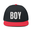 Hats One size / Black/Red INTO: BOY Embroidered Flat Bill Cap – Kink Hat for Submissive Roles, Leather Lads & Service-Oriented Play LEATHERDADDY BATOR