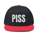 Hats One size / Black/Red INTO: PISS Embroidered Flat Bill Cap – Kink Hat for Watersports Fetishists. LEATHERDADDY BATOR