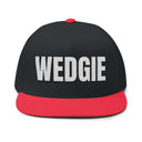 Hats One size / Black/Red INTO: WEDGIE Embroidered Flat Bill Cap – Kink Hat for Wedgie Fetishists, Tease & Denial Players, and Naughty Brats LEATHERDADDY BATOR