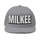 Hats One size / Grey INTO: MILKEE Embroidered Flat Bill Cap – Kink Hat for Edging Subs, JO Hypno Addicts & Drain Devotees LEATHERDADDY BATOR