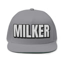 Hats One size / Grey INTO: MILKER Embroidered Flat Bill Cap – Kink Hat for Edgers, JO Hypno Fans & Total Drain Addicts LEATHERDADDY BATOR