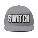 Hats One size / Grey INTO: SWITCH Embroidered Flat Bill Cap – Versatile Kink Hat for Tops, Bottoms & Everyone In Between LEATHERDADDY BATOR