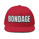 Hats One size / Red INTO: BONDAGE Embroidered Flat Bill Cap – Kink Hat for Rope Lovers, Restraint Enthusiasts & Sensual Sadists LEATHERDADDY BATOR