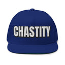 Hats One size / Royal INTO: CHASTITY Embroidered Flat Bill Cap – Kink Hat for Caged Subs, Keyholder Dynamics & Erotic Denial Enthusiasts LEATHERDADDY BATOR