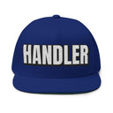 Hats One size / Royal INTO: HANDLER Embroidered Flat Bill Cap – Kink Hat for Pup Play Handlers, D-Types & Supportive Leaders LEATHERDADDY BATOR