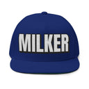 Hats One size / Royal INTO: MILKER Embroidered Flat Bill Cap – Kink Hat for Edgers, JO Hypno Fans & Total Drain Addicts LEATHERDADDY BATOR
