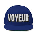 Hats One size / Royal INTO: VOYEUR Embroidered Flat Bill Cap – Kink Hat for Watchers, Exhibitionists-at-Heart & Curious Perverts LEATHERDADDY BATOR