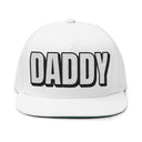 Hats One size / White INTO: DADDY Embroidered Flat Bill Cap – Kink Hat for Dominants, Caregivers & Commanding Types LEATHERDADDY BATOR