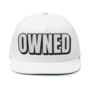 Hats One size / White INTO: OWNED Embroidered Flat Bill Cap – Kink Hat for Submissives, Collared Partners & Power Exchange Devotees LEATHERDADDY BATOR