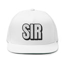 Hats One size / White INTO: SIR Embroidered Flat Bill Cap – Kink Hat for Dominants, D-Types & Commanding Queer Presence LEATHERDADDY BATOR