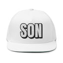 Hats One size / White INTO: SON Embroidered Flat Bill Cap – Queer Kink Hat for Roleplayers, Chosen Family Dynamics & Submissive Energy LEATHERDADDY BATOR