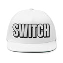 Hats One size / White INTO: SWITCH Embroidered Flat Bill Cap – Versatile Kink Hat for Tops, Bottoms & Everyone In Between LEATHERDADDY BATOR