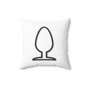Home Decor 16" × 16" Big A$$ Plug Spun Polyester Square Pillow LEATHERDADDY BATOR