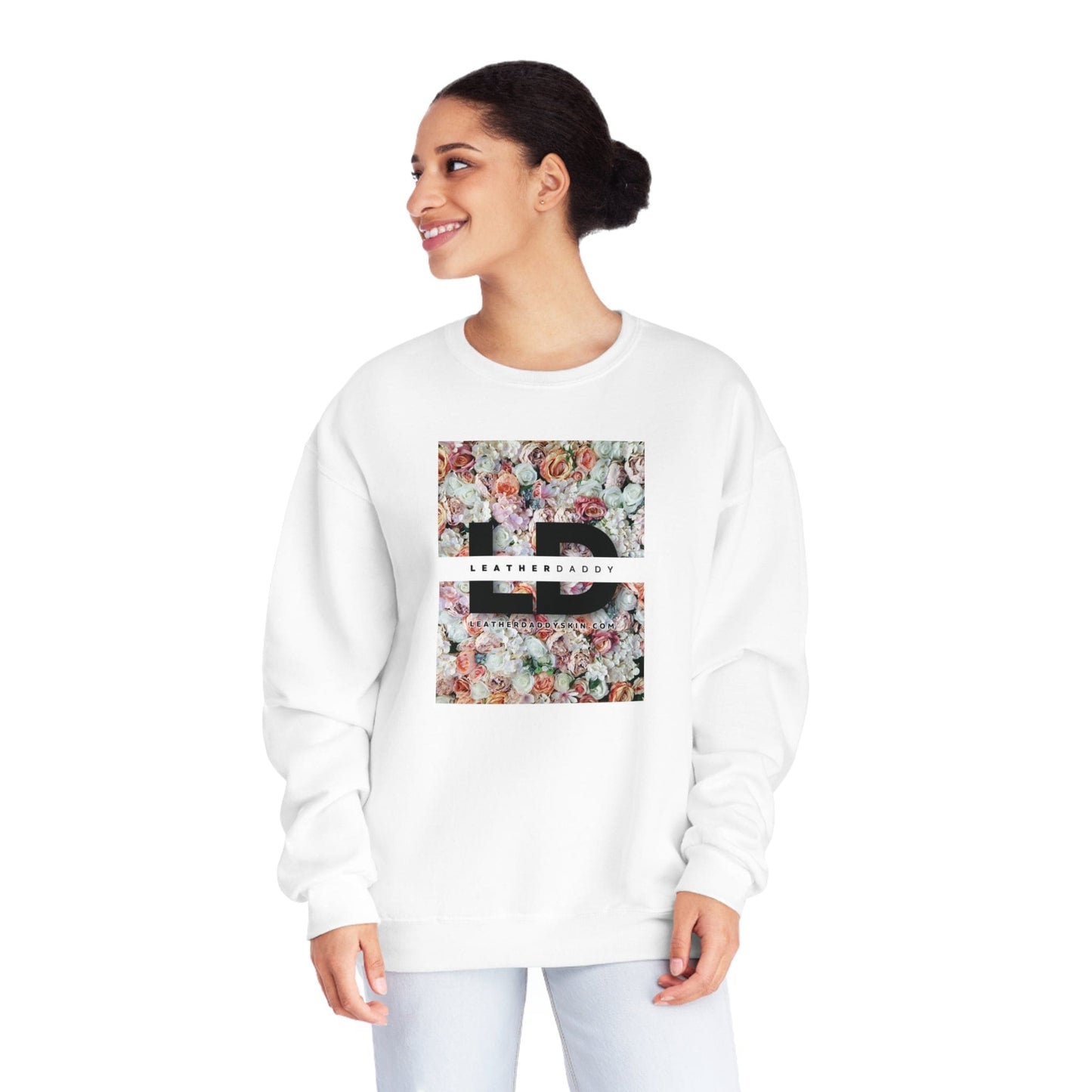 Sweatshirt LeatherDaddy Floral Crewneck Sweatshirt - Pinks/Oranges LEATHERDADDY BATOR