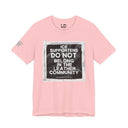 T-Shirt Pink / S "ICE Supporters Do Not Belong in the Leather Community" Statement T-Shirt against fascism. ANTI-ICE. Abolish Ice. LEATHERDADDY BATOR