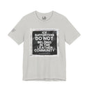 T-Shirt Silver / S "ICE Supporters Do Not Belong in the Leather Community" Statement T-Shirt against fascism. ANTI-ICE. Abolish Ice. LEATHERDADDY BATOR
