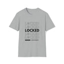T-Shirt Sport Grey / S LOCKED Inspo (black text) - Chastity Shirts by LockedBoy Athletics LEATHERDADDY BATOR