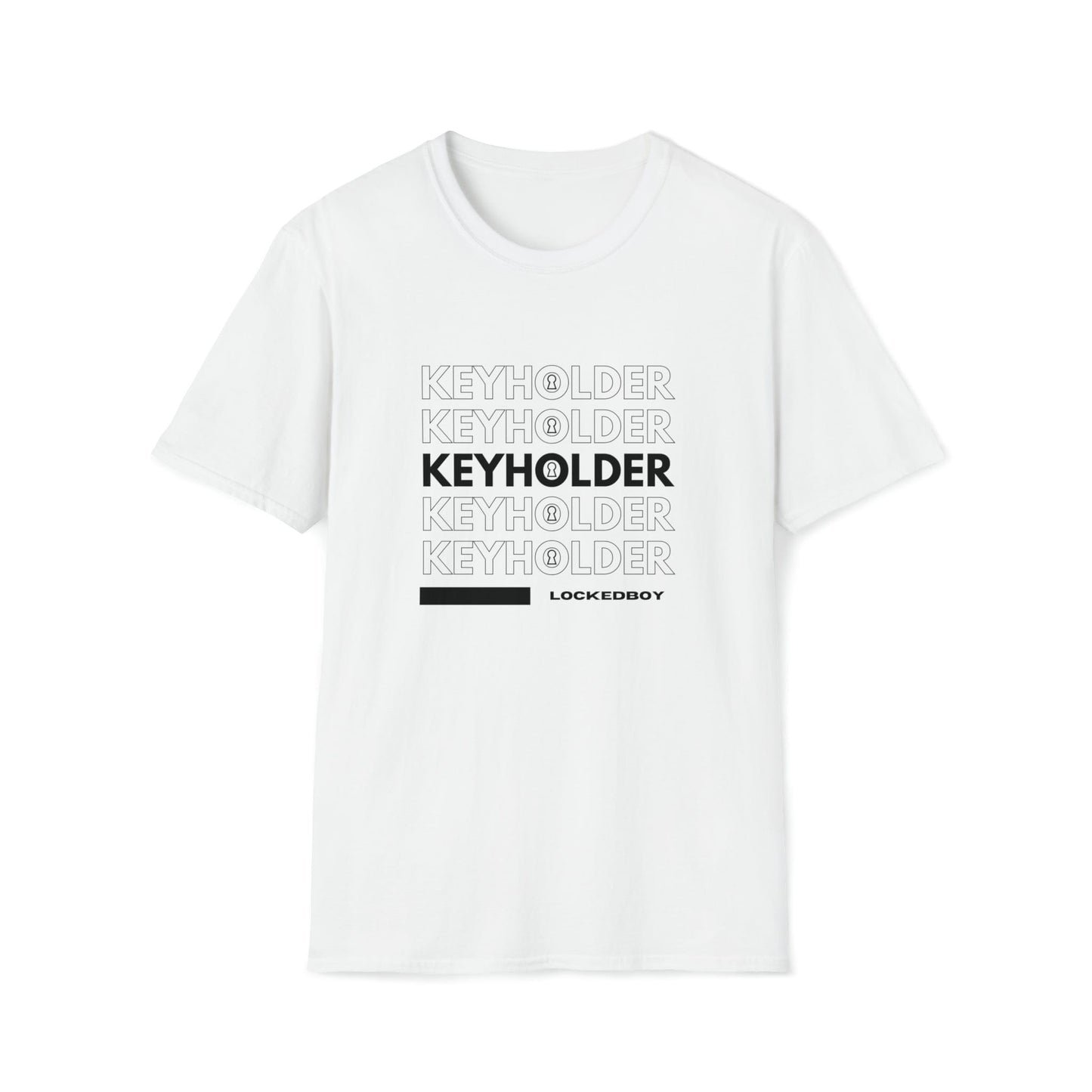 T-Shirt White / S KEYHOLDER bag Inspo - Chastity Shirts by LockedBoy Athletics LEATHERDADDY BATOR