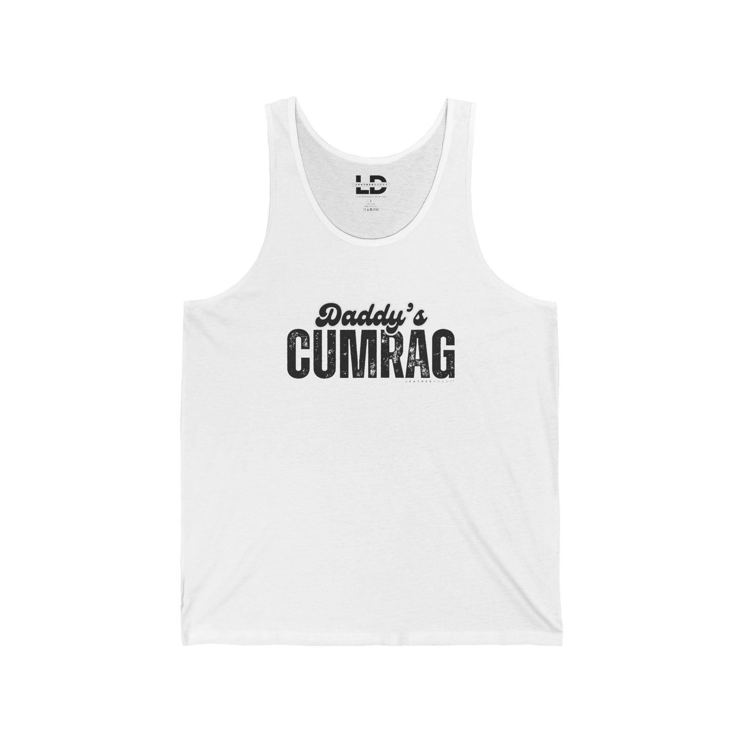 Tank Top XS / White Daddy's C*mrag Unisex Jersey Tank - NEW Design #1 LEATHERDADDY BATOR