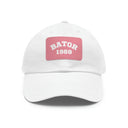 Hats White / Pink patch / Rectangle / One size OG Bator Dad Hat LEATHERDADDY BATOR