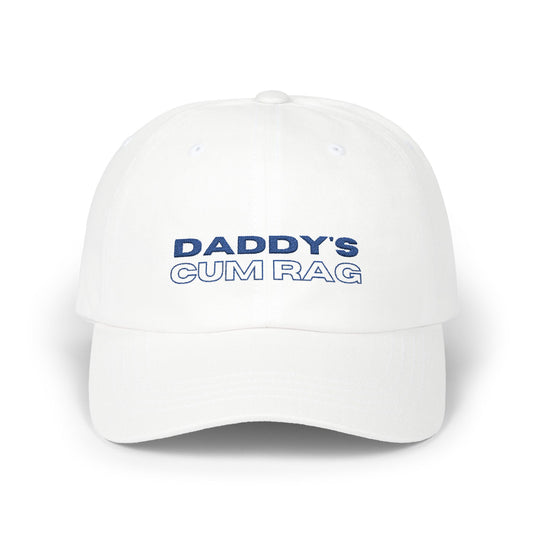 "Daddy's C*mRag" Embroidered Dad Cap (Blue Text)