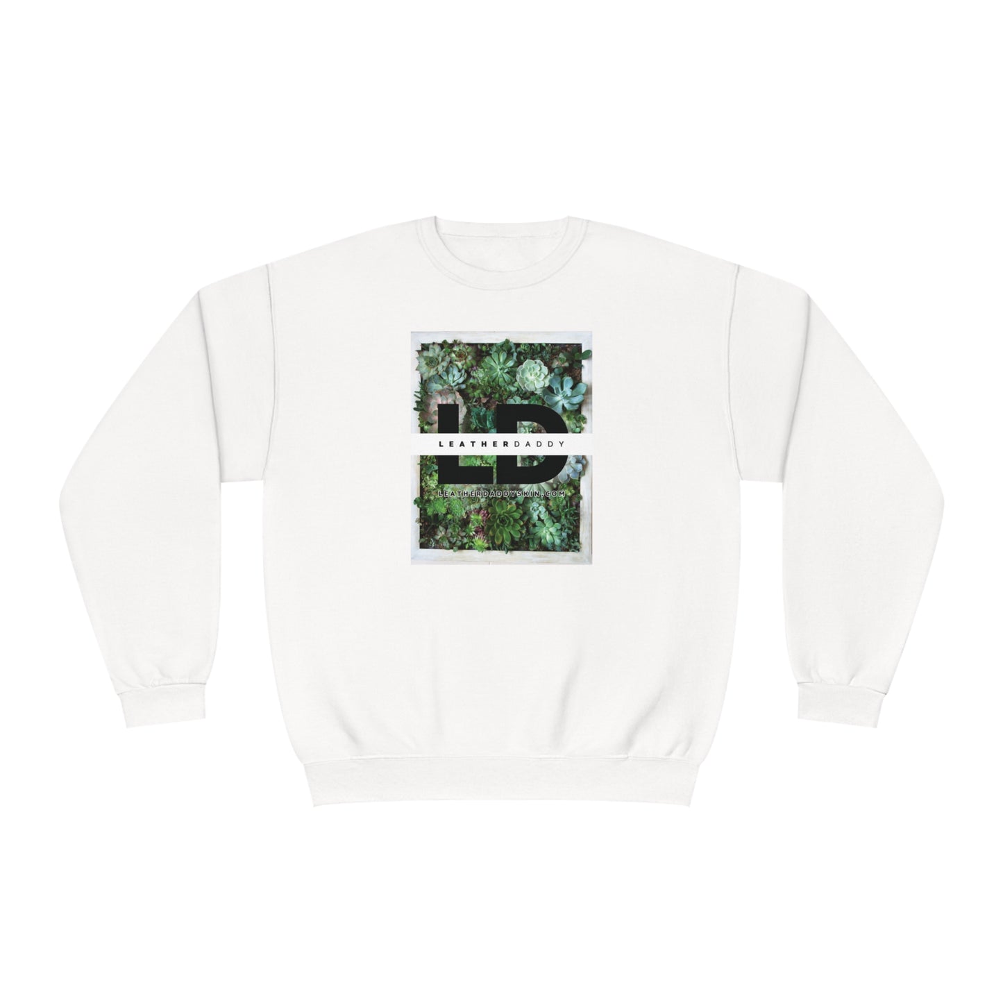 LeatherDaddy Floral Crewneck Sweatshirt - Succulents