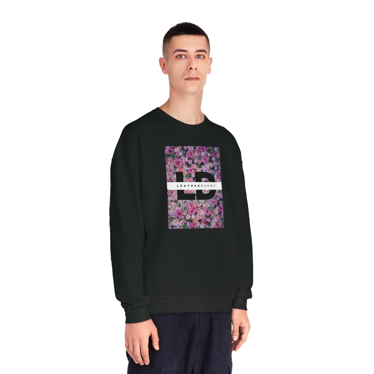 LeatherDaddy Floral Crewneck Sweatshirt - Pinks/Purples