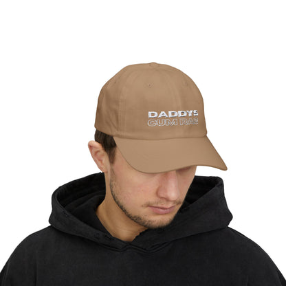 "Daddy's C*mRag" Embroidered Dad Cap (white text)