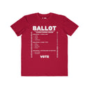 Close up of the Locktober 2026 ballot front print showing the term limit, cage type, and keyholder checkboxes, from Lockedboy by LeatherDaddy.