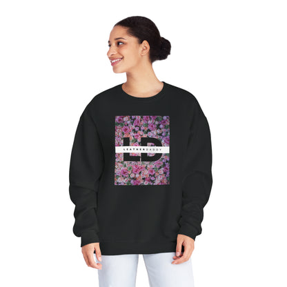 LeatherDaddy Floral Crewneck Sweatshirt - Pinks/Purples