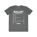 Locktober 2026 ballot chastity shirt shown in an alternate color, ballot checkbox design, from Lockedboy by LeatherDaddy.