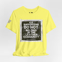 "ICE Supporters Do Not Belong in the Leather Community" Statement T-Shirt against fascism. ANTI-ICE. Abolish Ice.
