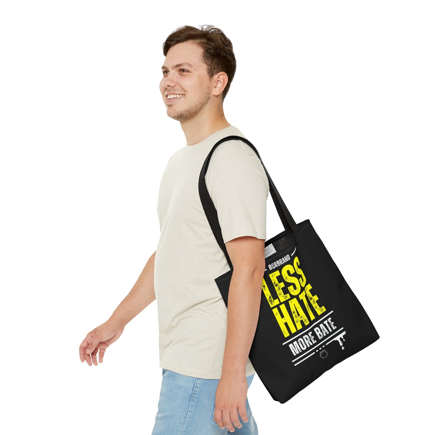 Bags Medium Less Hate, More Bate Tote Bag - B8rBrand - LeatherDaddy Skin Co. LEATHERDADDY BATOR