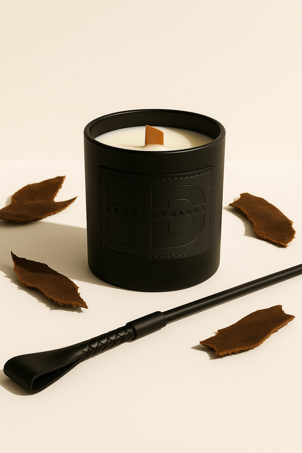 Hand-Poured Soy Wax Candle - Signature LeatherDaddy Fragrance LEATHERDADDY BATOR