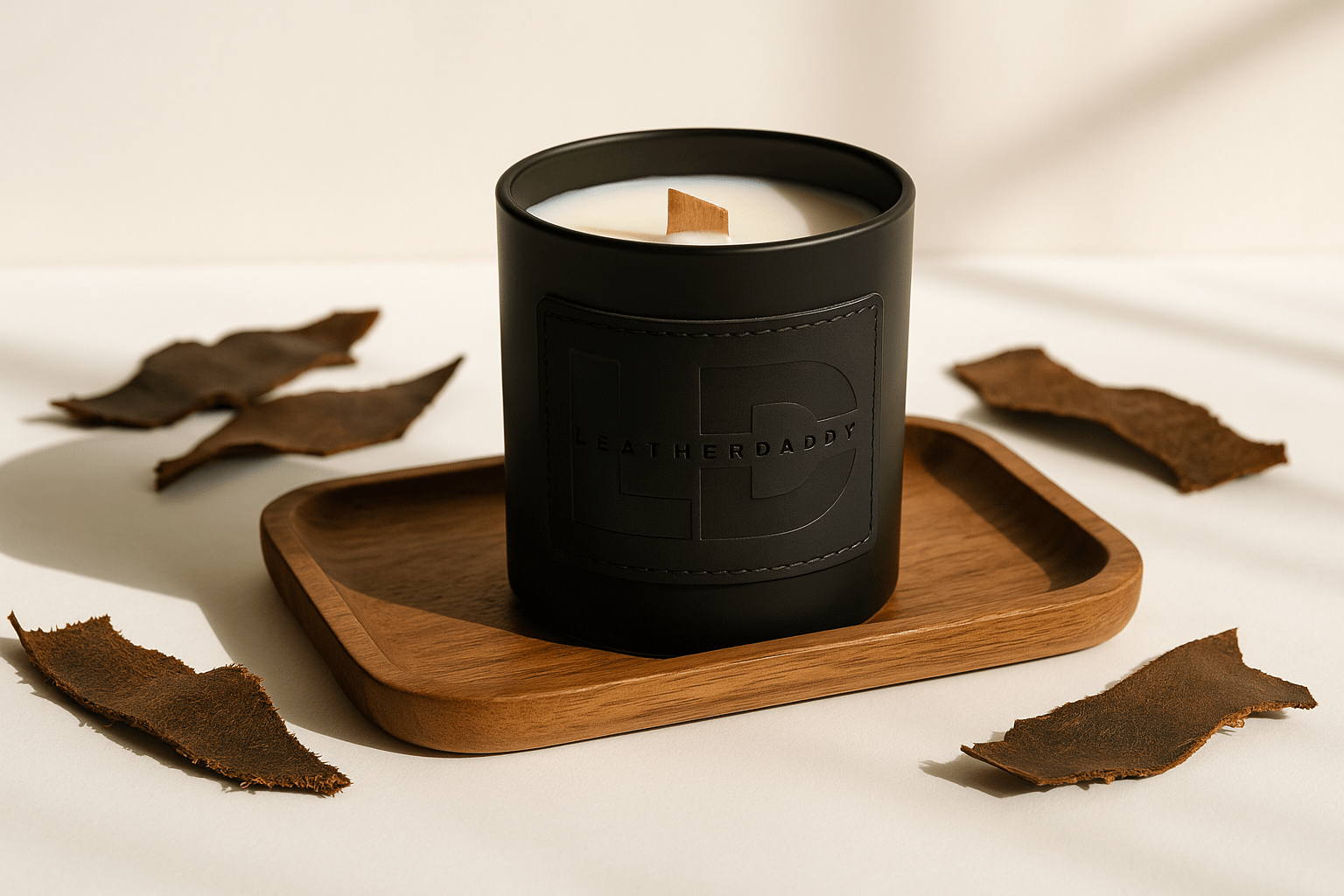 Hand-Poured Soy Wax Candle - Signature LeatherDaddy Fragrance LEATHERDADDY BATOR