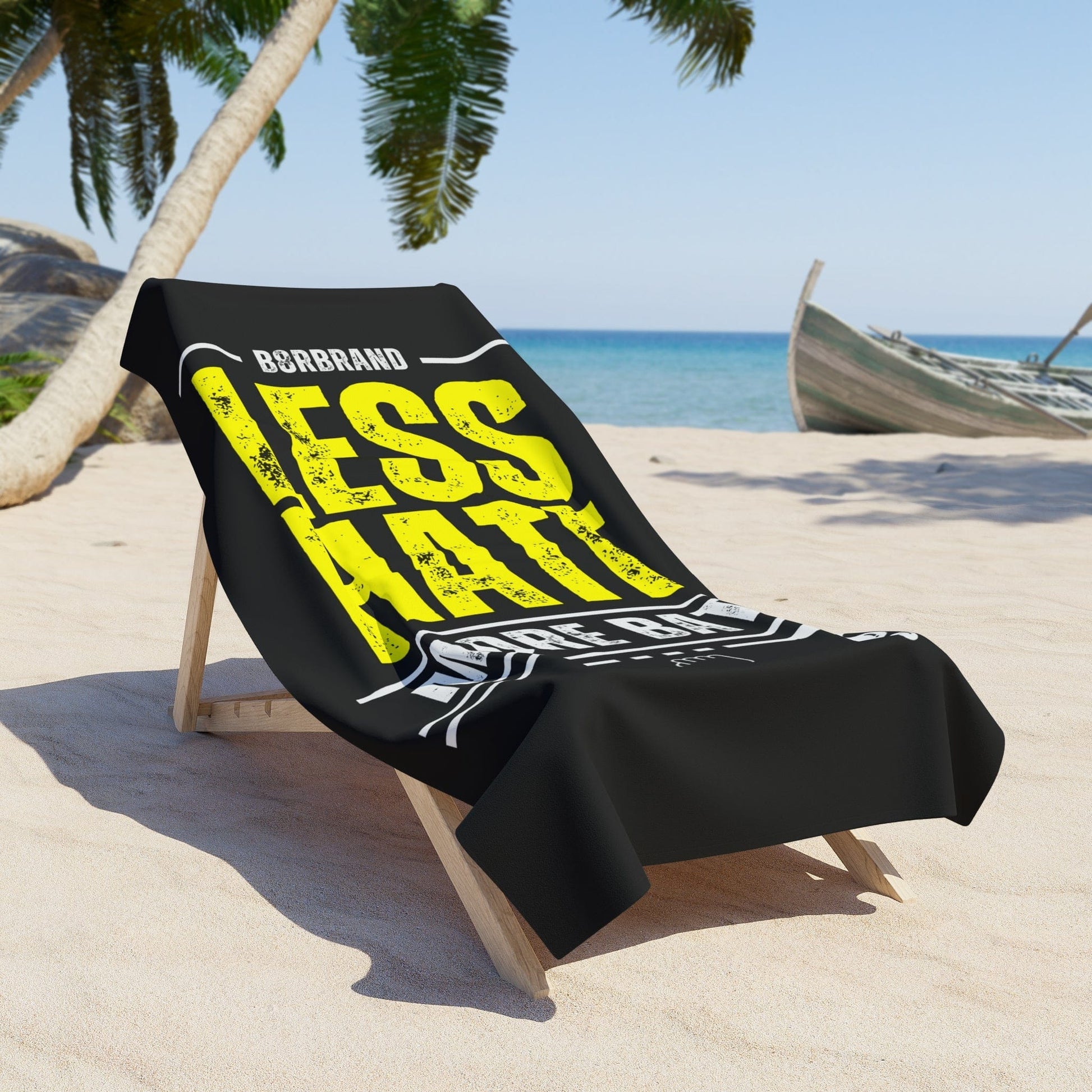 Home Decor Less Hate, More Bate Beach Towel - B8rBrand - LeatherDaddy Skin Co. LEATHERDADDY BATOR